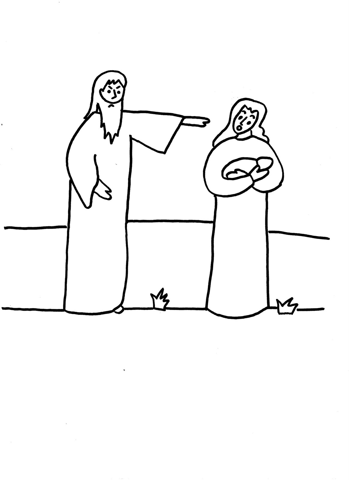 Dibujo para colorear: Jesús (Personajes) #99129 - Dibujos para Colorear e Imprimir Gratis