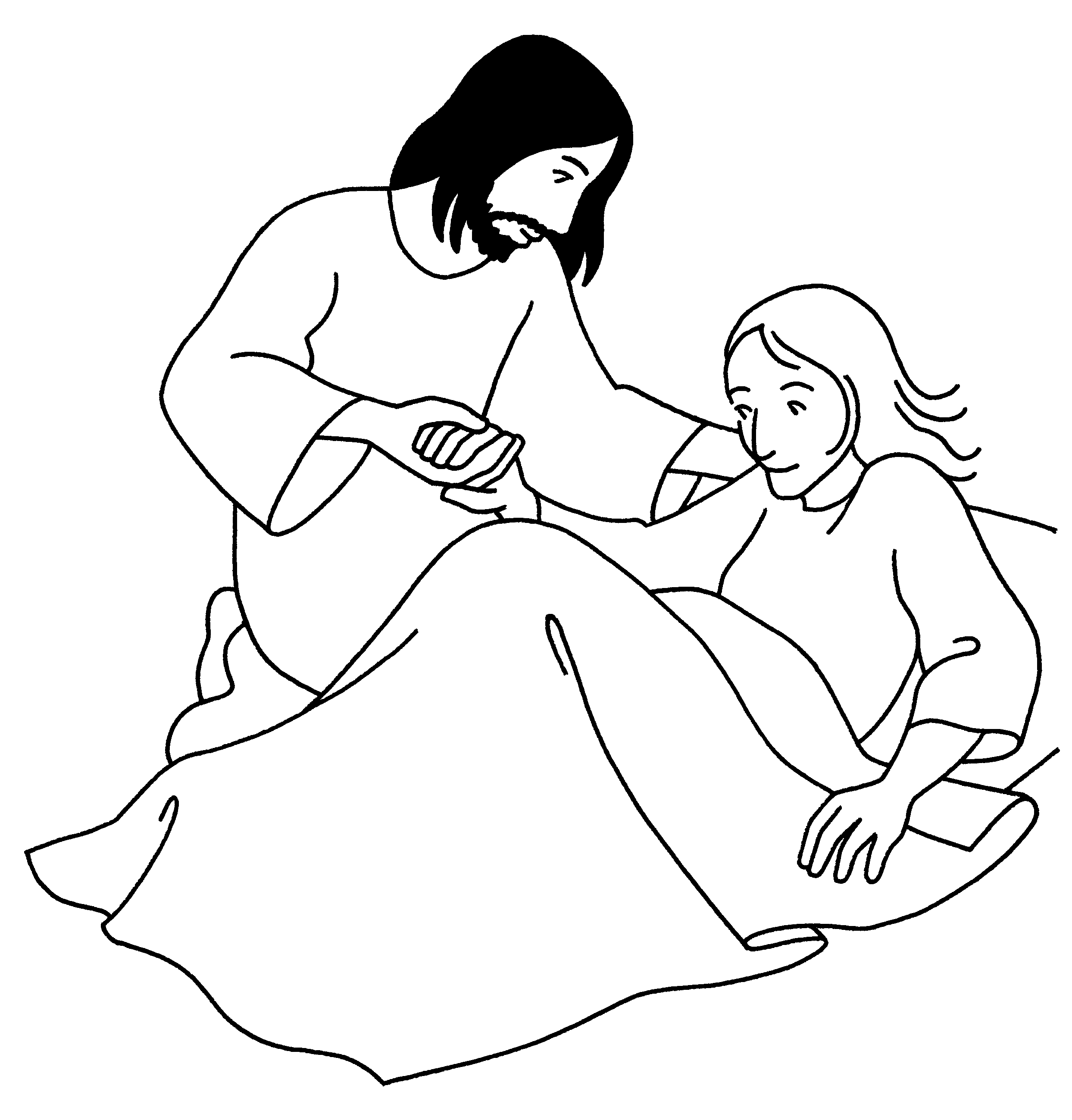 Dibujo para colorear: Jesús (Personajes) #99172 - Dibujos para Colorear e Imprimir Gratis