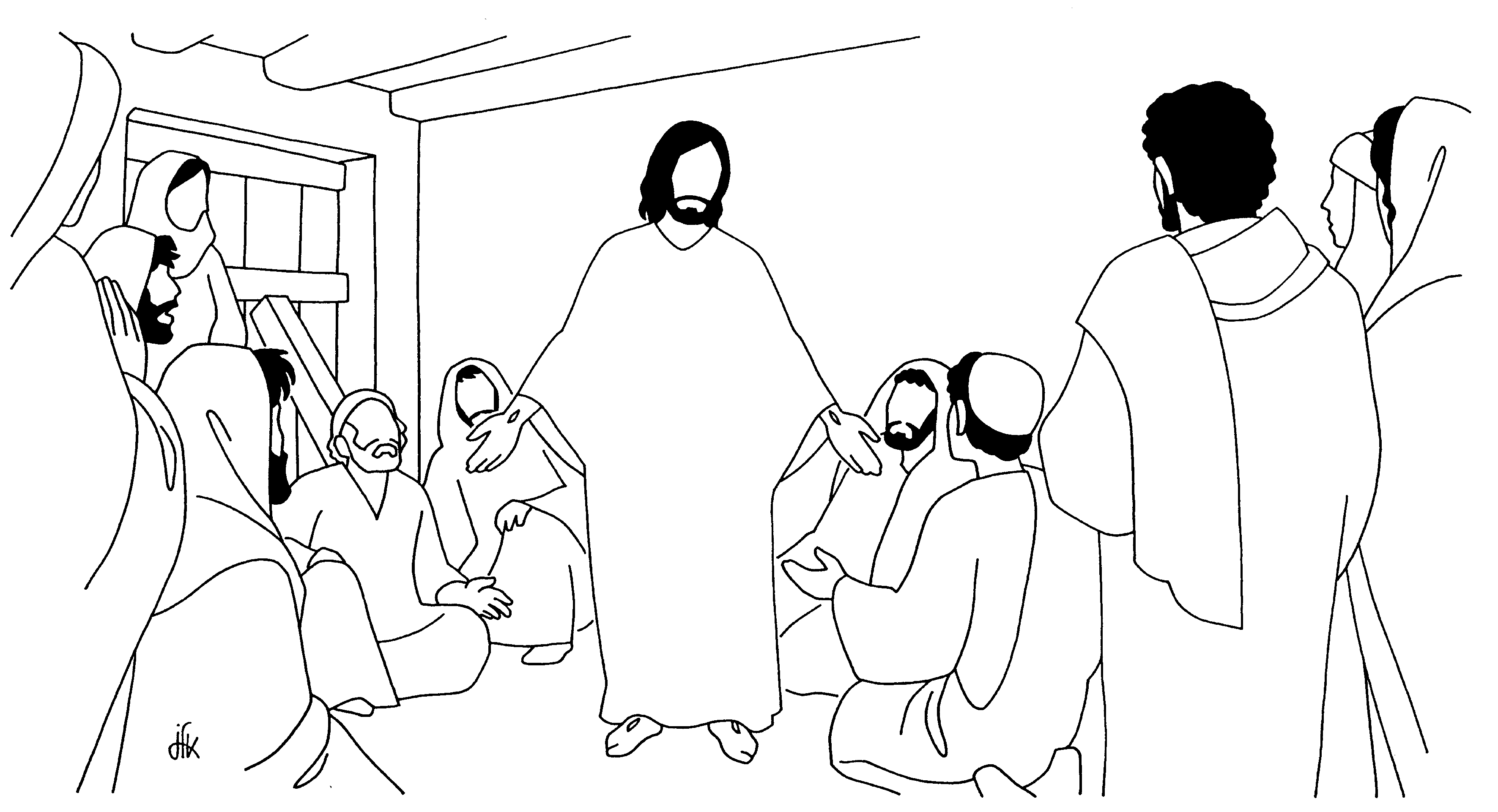 Dibujo para colorear: Jesús (Personajes) #99216 - Dibujos para Colorear e Imprimir Gratis