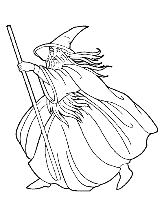 Dibujo gratuito Mago #107845 de la coleccion Personajes para imprimir