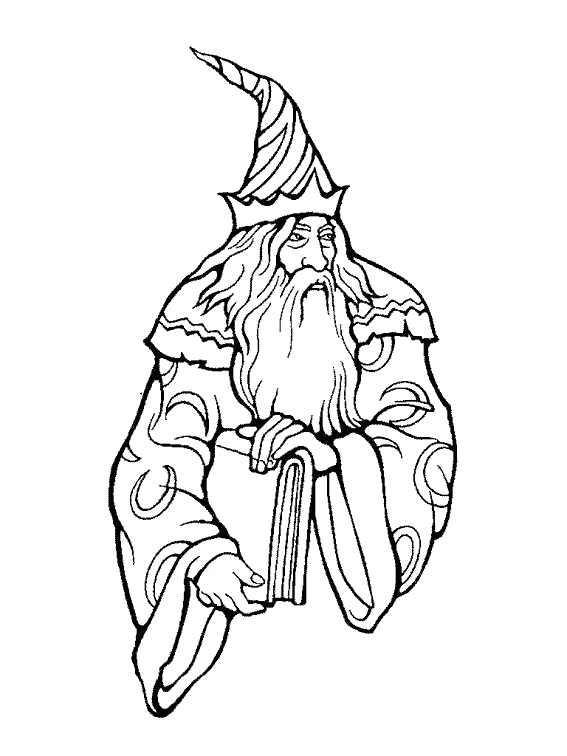 Dibujo gratuito Mago #107982 de la coleccion Personajes para imprimir