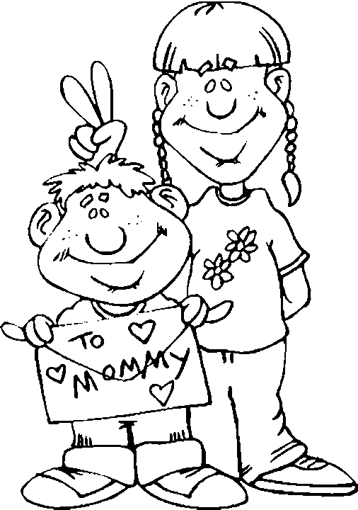 Dibujo para colorear: Mamá (Personajes) #101198 - Dibujos para Colorear e Imprimir Gratis