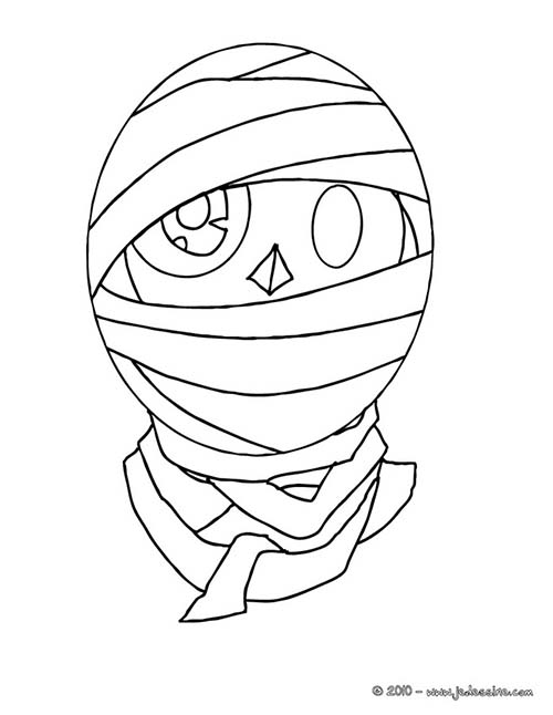 Dibujo para colorear: Momia (Personajes) #147700 - Dibujos para Colorear e Imprimir Gratis