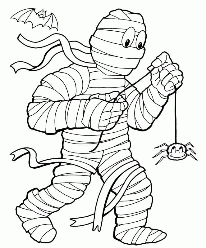 Dibujo gratuito Momia #201601 de la coleccion Personajes para imprimir