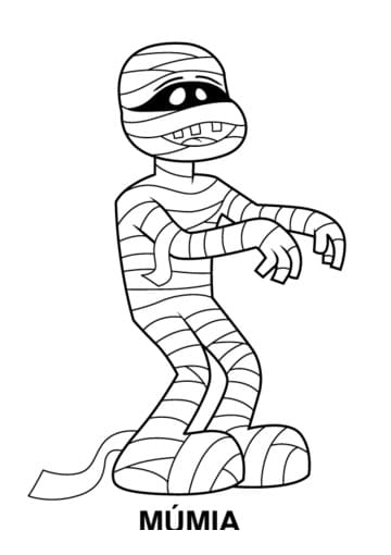 Dibujo gratuito Momia #201620 de la coleccion Personajes para imprimir