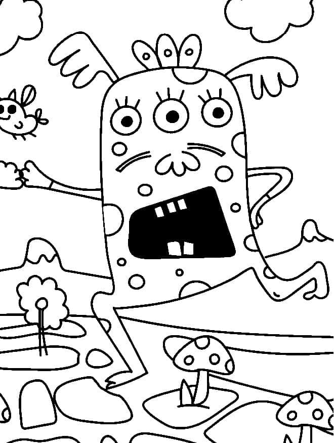 Dibujo gratuito Monstruo #183714 de la coleccion Personajes para imprimir