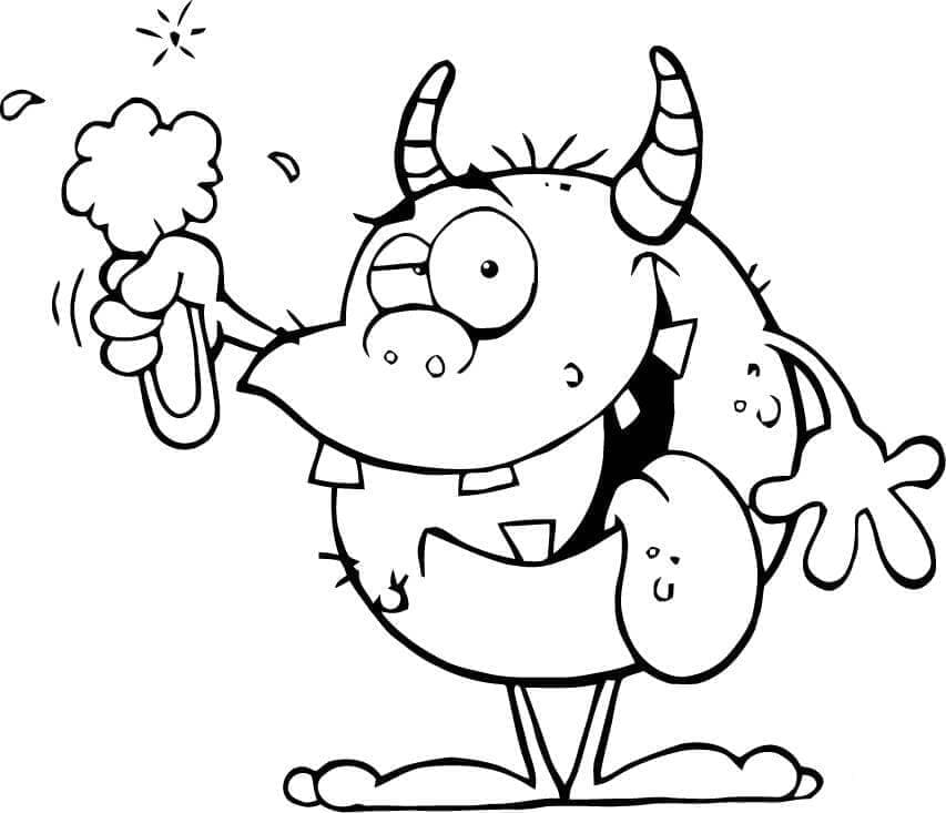 Dibujo gratuito Monstruo #183730 de la coleccion Personajes para imprimir