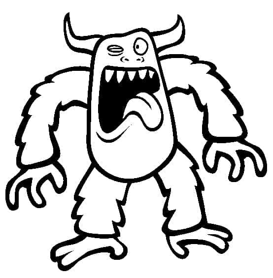 Dibujo gratuito Monstruo #183732 de la coleccion Personajes para imprimir