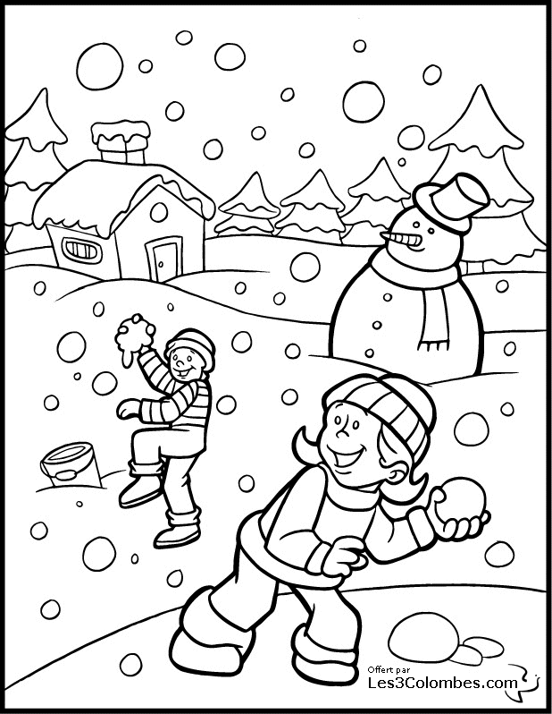 Dibujo para colorear: Muñeco de nieve (Personajes) #89178 - Dibujos para Colorear e Imprimir Gratis