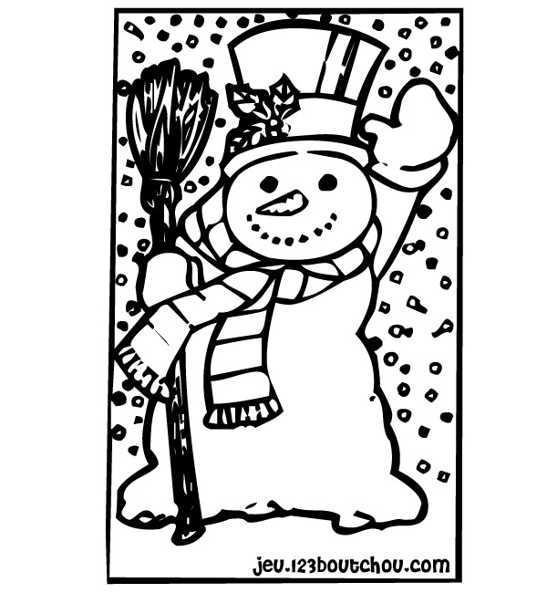 Dibujo para colorear: Muñeco de nieve (Personajes) #89191 - Dibujos para Colorear e Imprimir Gratis