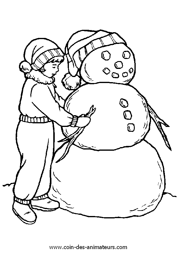 Dibujo para colorear: Muñeco de nieve (Personajes) #89205 - Dibujos para Colorear e Imprimir Gratis