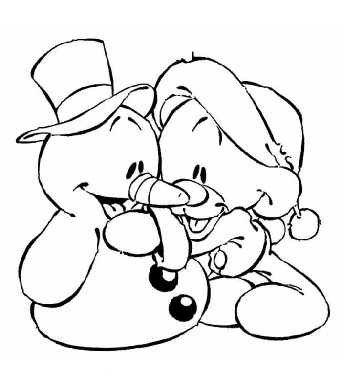 Dibujo para colorear: Muñeco de nieve (Personajes) #89223 - Dibujos para Colorear e Imprimir Gratis