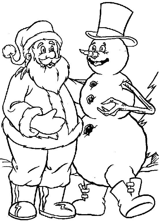 Dibujo para colorear: Muñeco de nieve (Personajes) #89224 - Dibujos para Colorear e Imprimir Gratis