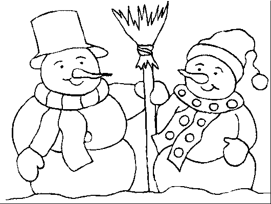 Dibujo para colorear: Muñeco de nieve (Personajes) #89277 - Dibujos para Colorear e Imprimir Gratis