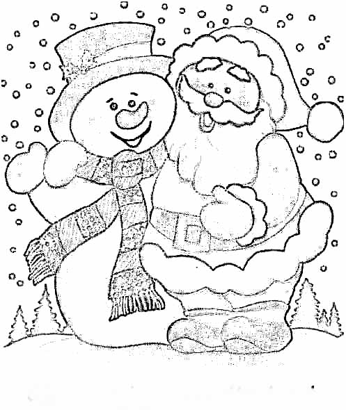 Dibujo para colorear: Muñeco de nieve (Personajes) #89279 - Dibujos para Colorear e Imprimir Gratis