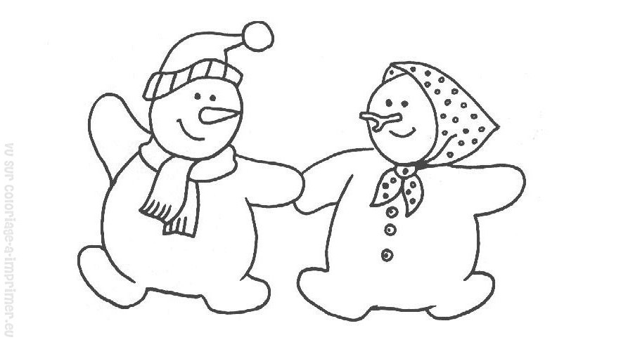 Dibujo para colorear: Muñeco de nieve (Personajes) #89282 - Dibujos para Colorear e Imprimir Gratis