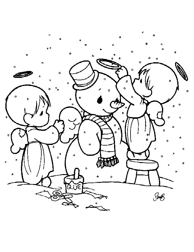 Dibujo para colorear: Muñeco de nieve (Personajes) #89291 - Dibujos para Colorear e Imprimir Gratis