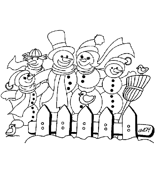 Dibujo para colorear: Muñeco de nieve (Personajes) #89320 - Dibujos para Colorear e Imprimir Gratis