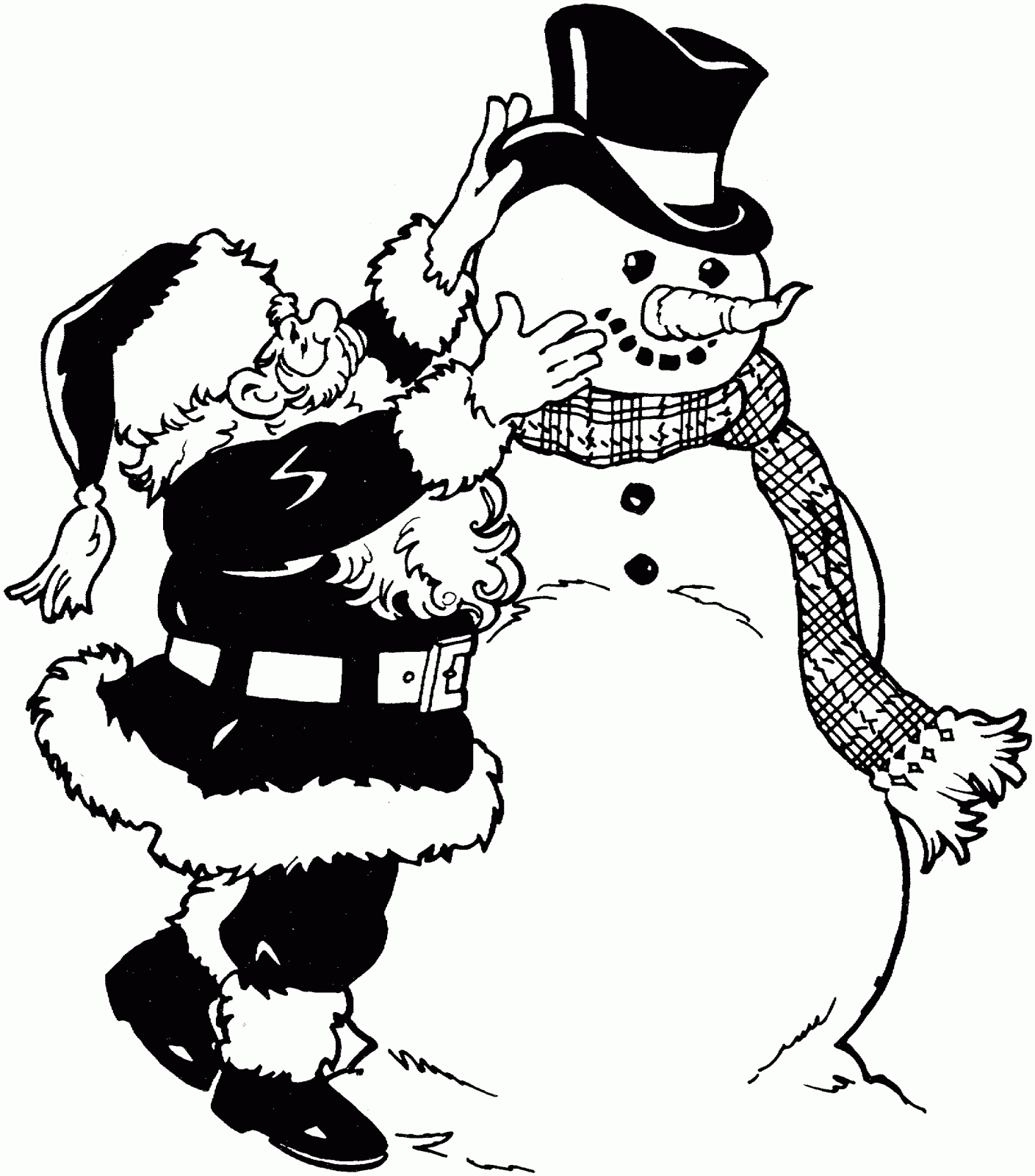 Dibujo para colorear: Muñeco de nieve (Personajes) #89328 - Dibujos para Colorear e Imprimir Gratis