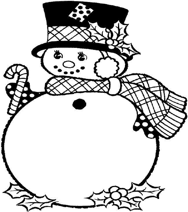 Dibujo para colorear: Muñeco de nieve (Personajes) #89343 - Dibujos para Colorear e Imprimir Gratis