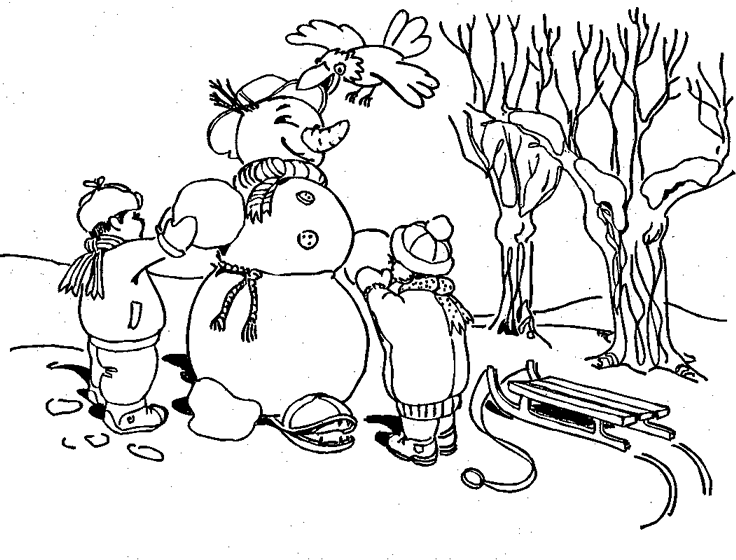 Dibujo para colorear: Muñeco de nieve (Personajes) #89348 - Dibujos para Colorear e Imprimir Gratis