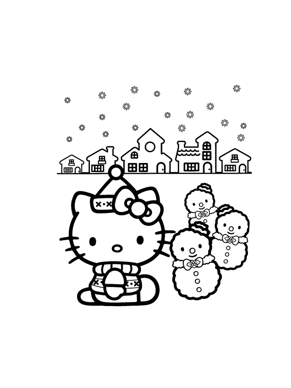 Dibujo para colorear: Muñeco de nieve (Personajes) #89350 - Dibujos para Colorear e Imprimir Gratis