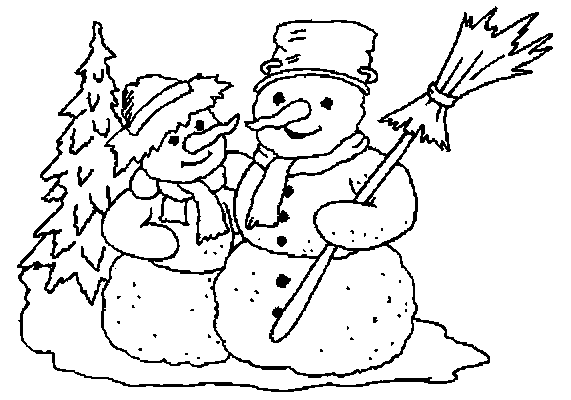 Dibujo para colorear: Muñeco de nieve (Personajes) #89351 - Dibujos para Colorear e Imprimir Gratis