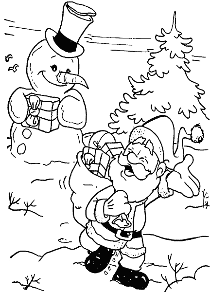 Dibujo para colorear: Muñeco de nieve (Personajes) #89358 - Dibujos para Colorear e Imprimir Gratis