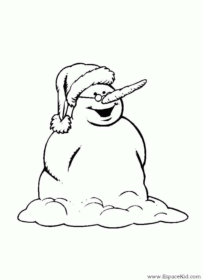 Dibujo para colorear: Muñeco de nieve (Personajes) #89373 - Dibujos para Colorear e Imprimir Gratis