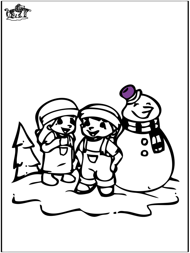 Dibujo para colorear: Muñeco de nieve (Personajes) #89383 - Dibujos para Colorear e Imprimir Gratis