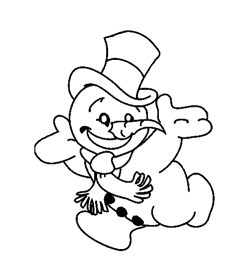 Dibujo para colorear: Muñeco de nieve (Personajes) #89398 - Dibujos para Colorear e Imprimir Gratis