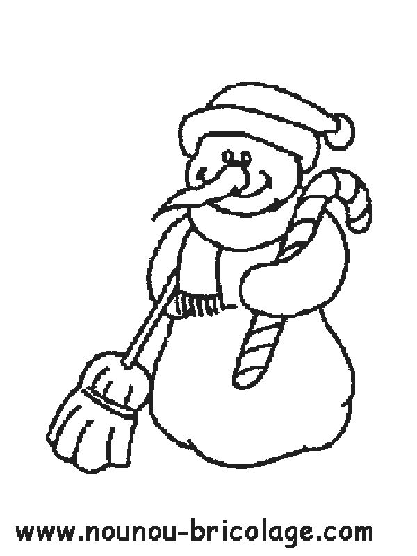 Dibujo para colorear: Muñeco de nieve (Personajes) #89422 - Dibujos para Colorear e Imprimir Gratis