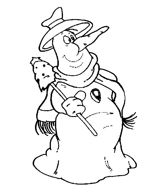 Dibujo para colorear: Muñeco de nieve (Personajes) #89424 - Dibujos para Colorear e Imprimir Gratis