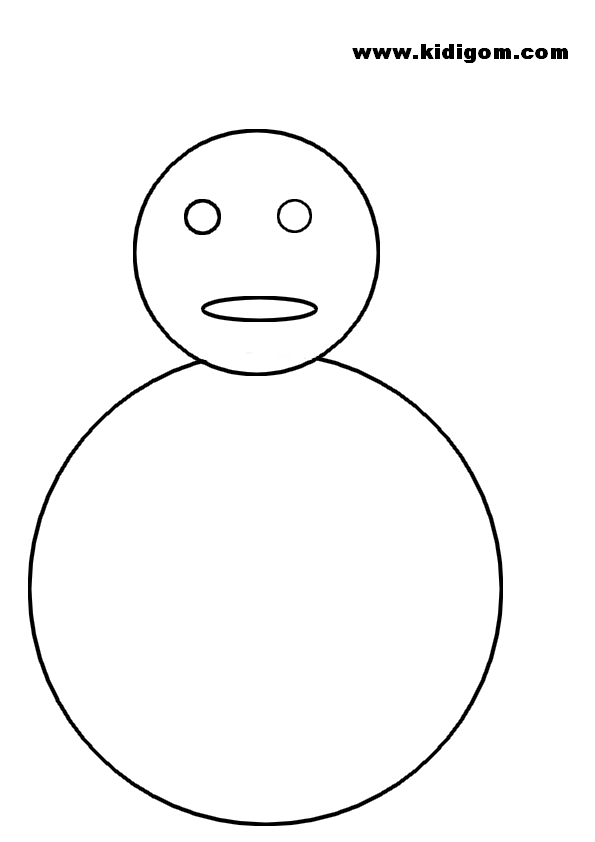 Dibujo para colorear: Muñeco de nieve (Personajes) #89449 - Dibujos para Colorear e Imprimir Gratis