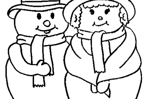 Dibujo para colorear: Muñeco de nieve (Personajes) #89452 - Dibujos para Colorear e Imprimir Gratis