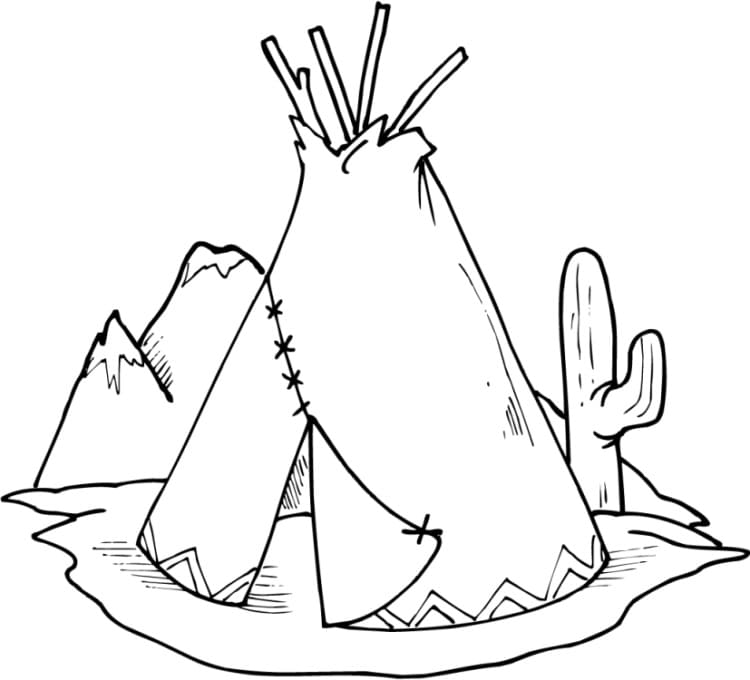 Dibujo gratuito Nativo Americano #181238 de la coleccion Personajes para imprimir