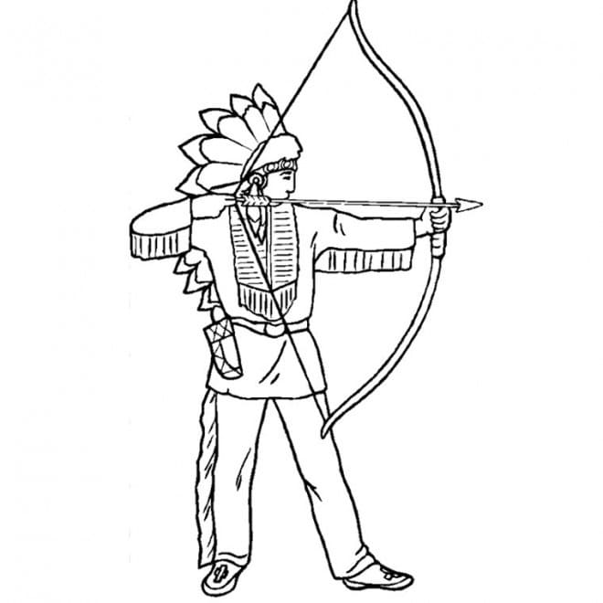 Dibujo gratuito Nativo Americano #181259 de la coleccion Personajes para imprimir