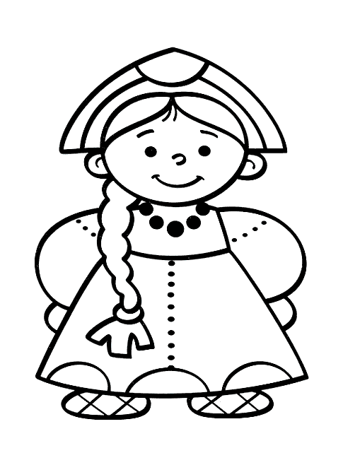 Dibujo para colorear: Niña (Personajes) #96825 - Dibujos para Colorear e Imprimir Gratis