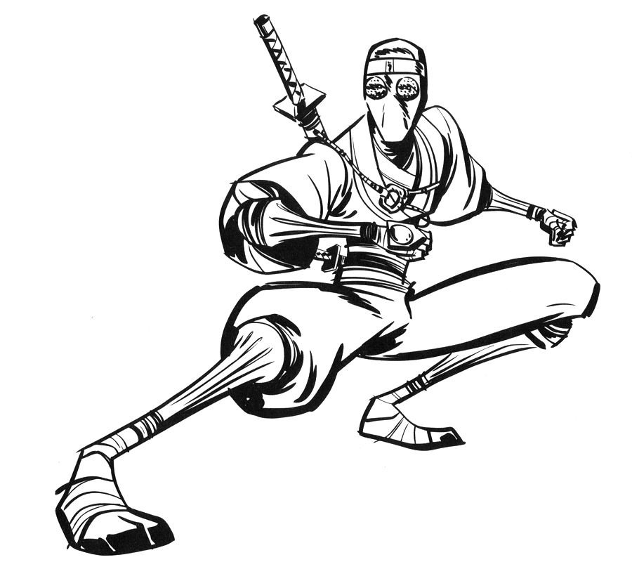 Dibujos de Ninja #148277 (Personajes) para colorear – Páginas imprimibles  gratis