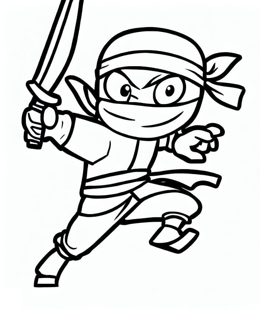 Dibujo gratuito Ninja #187787 de la coleccion Personajes para imprimir