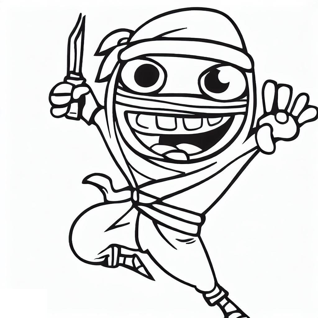 Dibujo gratuito Ninja #187794 de la coleccion Personajes para imprimir