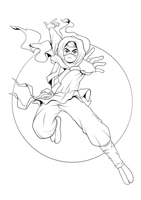 Dibujo gratuito Ninja #187803 de la coleccion Personajes para imprimir