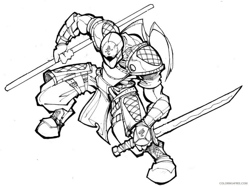 Dibujo gratuito Ninja #187809 de la coleccion Personajes para imprimir