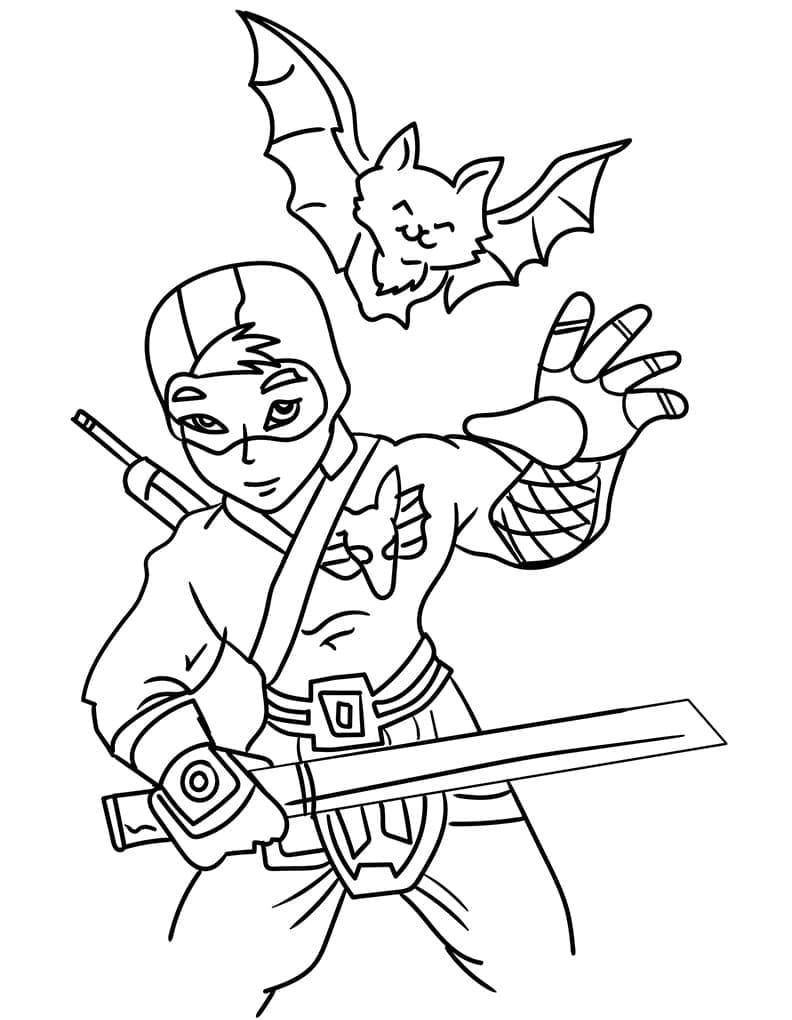 Dibujo gratuito Ninja #187814 de la coleccion Personajes para imprimir