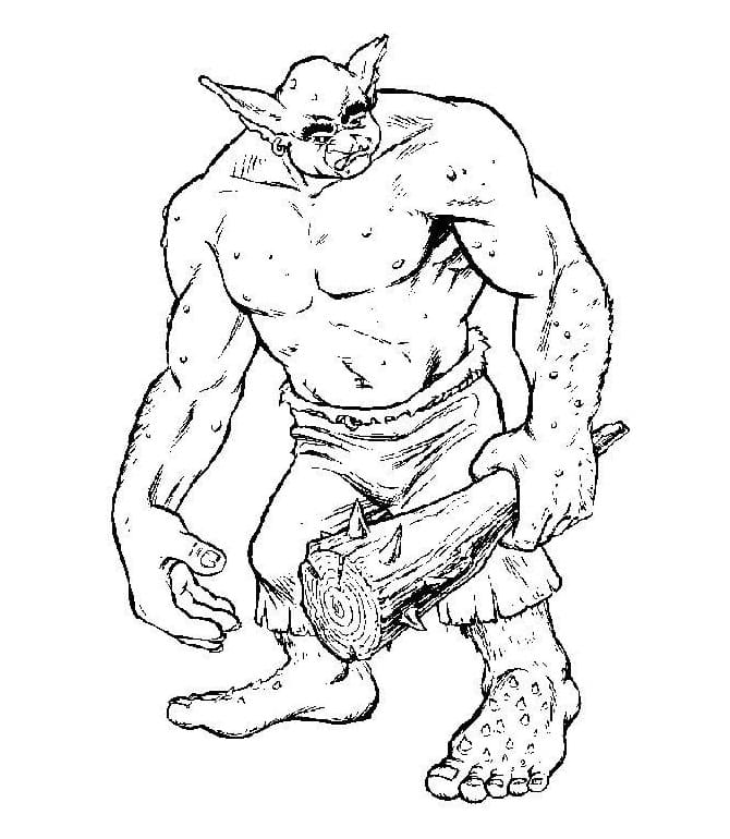 Dibujo gratuito Ogro #189722 de la coleccion Personajes para imprimir Dibujo gratuito Ogro #189722 de la coleccion Personajes para imprimir