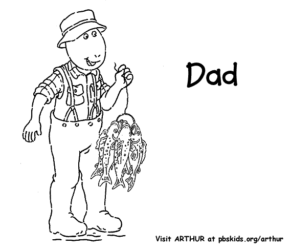 Dibujo para colorear: Papá (Personajes) #103591 - Dibujos para Colorear e Imprimir Gratis