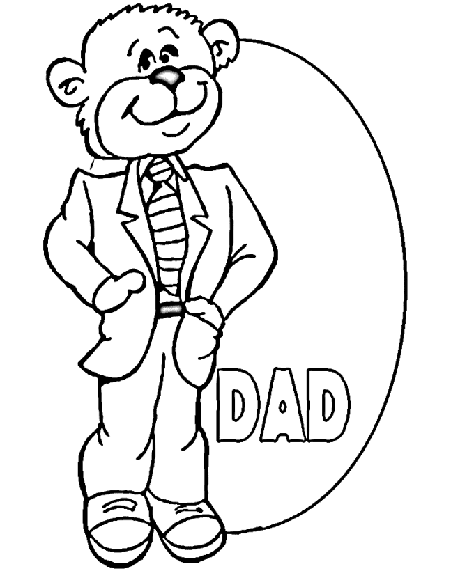 Dibujo para colorear: Papá (Personajes) #103600 - Dibujos para Colorear e Imprimir Gratis