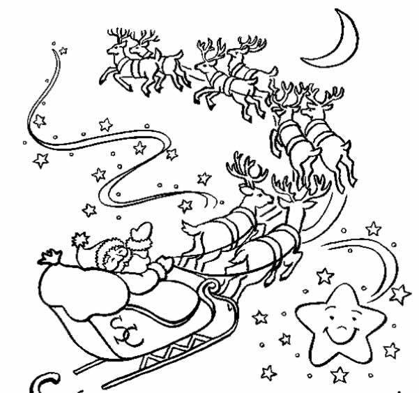 Dibujo para colorear: Papá Noel (Personajes) #104659 - Dibujos para Colorear e Imprimir Gratis