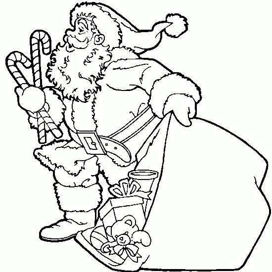 Dibujo para colorear: Papá Noel (Personajes) #104668 - Dibujos para Colorear e Imprimir Gratis