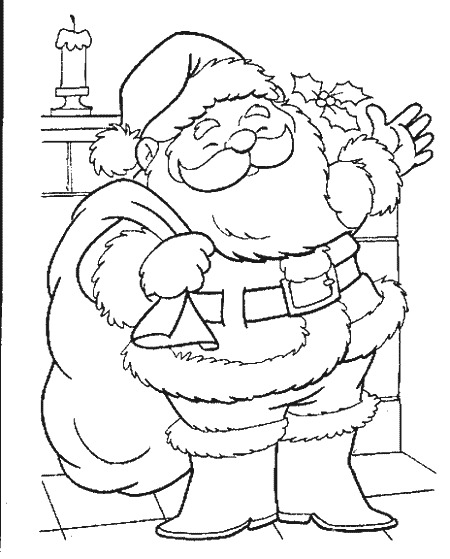 Dibujo para colorear: Papá Noel (Personajes) #104674 - Dibujos para Colorear e Imprimir Gratis